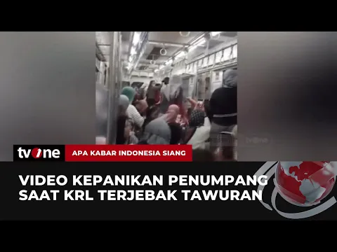 KRL Terjebak Tawuran, Video Amatir Ketakutan Penumpang dari dalam Gerbong