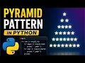 Pyramid patterns using python code