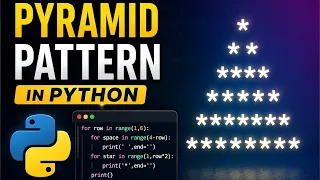 Pyramid patterns using python code