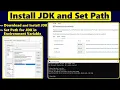 How to Download and Install JDK JDK Installation Set path in Environment Variables Install Java