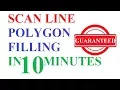 scan line polygon fill algorithm in computer graphics computer graphics notes