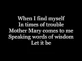 Download Lagu The Beatles - Let It Be ( lyrics )