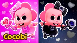 Hero Pink vs Hero Hitam!💗🖤 | Lagu Untuk Anak-anak | Kids Songs | Cocobi