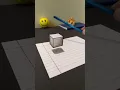 Download Lagu Floating Cube illusion Drawing | Anamorphic illusion
