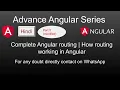 Advance Angular 10 tutorials in Hindi Complete Angular routing tutorials in Hindi Angular route