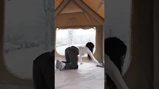 HEAVY RAIN CAMP WITH NEW AIR TENT 