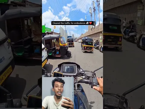 Ambulance driver ko is rider bhai ne madad kiya #facts #shorts
