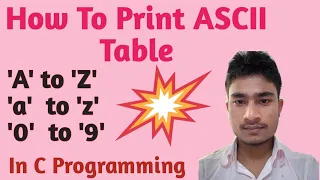 How To Print ASCII Table In C