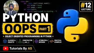 Python Tutorial OOPs in Python Part 1 Classes Objects Constructors Tutorials By AS