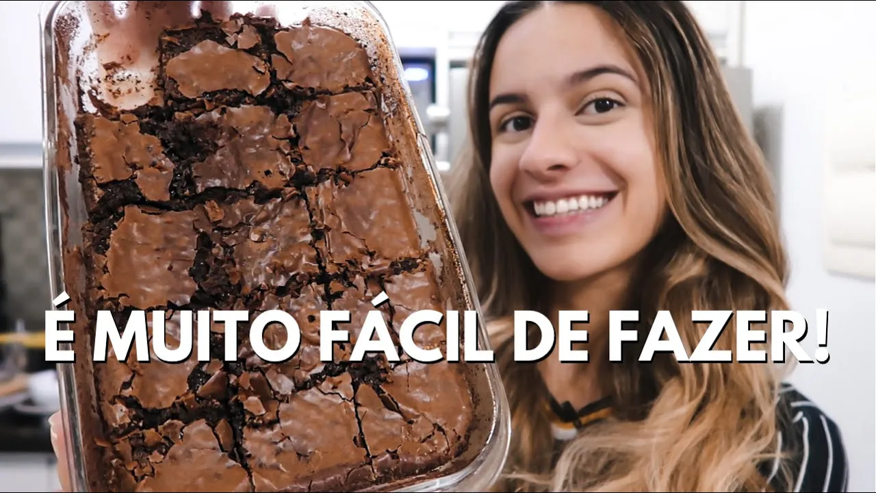 RECEITA DE BROWNIE FÁCIL E GOSTOSO 🍫 | COZINHANDO COM A RAY