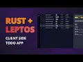 Develop A Simple Client Side Todo App With Rust And Leptos