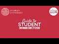 SIS Student Information System Charles University Adaptation Course