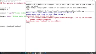 Python Challenge 4 - Times tables generator Guide