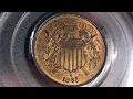 1865 Two Cent Piece MS65RB - Dead Denominations