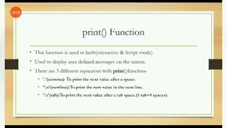 Class 8th Chapter 7 Review Python