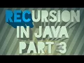 RECURSION function java isc BTech BE Bsc class 11 class 12