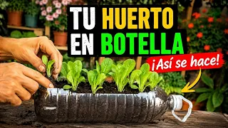 ¡NO TIRES tus BOTELLAS! 🌱 Así Puedes HACER un HUERTO URBANO en CASA | Huerta Urbana y Jardín