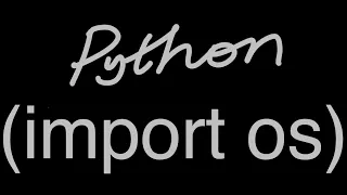 Python Tutorial OS Module Import OS Interact With the Underlying Operating System