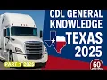TEXAS CDL General Knowledge 2025 Practice Test - 60 Questions Part