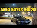Ae92 1989 Toyota Corolla Gts coupe Buyer guide what to look for