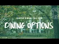 Campus Dining Fall 2020 Dining Options