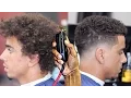 HAIRCUT TUTORIAL TRANSFORMATION CURLY TOP BLURRY FADE