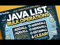 Java List Bulk Operations Explained addAll removeAll retainAll clear