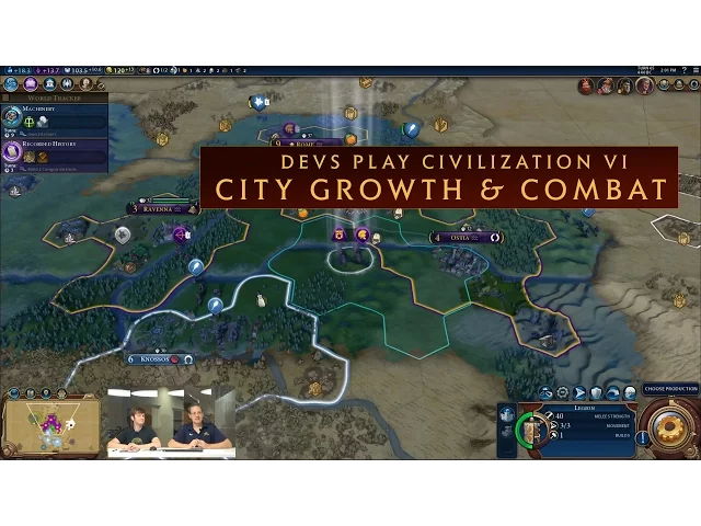 CIVILIZATION VI - Devs Show Off Combat and City Growth