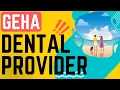 GEHA Dental Provider Login