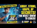 Top 50 TCS NQT Coding Questions With ACTUAL PROOF Arrays Strings DP Graphs Golden Sheet