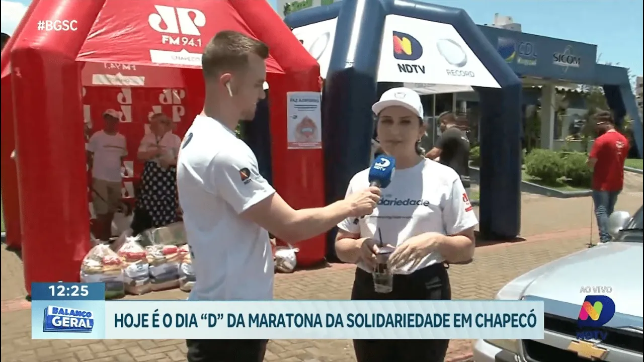 Dia D da Solidariedade em Chapecó: maratona de arrecadação e união na cidade