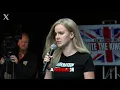 Lagu Eva Vlaardingerbroek : Getting to speak in front of millions of British patriots