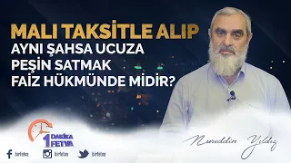 Malı Taksitle Alıp Aynı Şahsa Ucuza Peşin Satmak Faiz Hükmünde midir?