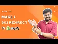 How to Make a 301 Redirect in Shopify