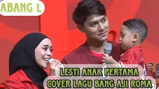 pecah tangis lesti membawakan lagu anak pertama di acara abanag l birdh day cup