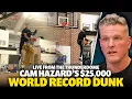 Cam Hazzard Dunks OVER A National Champion To Earn 25 000 A World Record