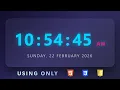 Modern Digital Clock in HTML CSS JavaScript Live Real-Time Clock Tutorial for Beginners