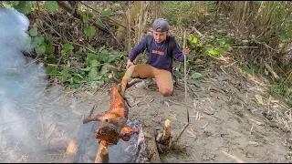 2 days of hunting u0026 the deer was rolled and roasted kookiko