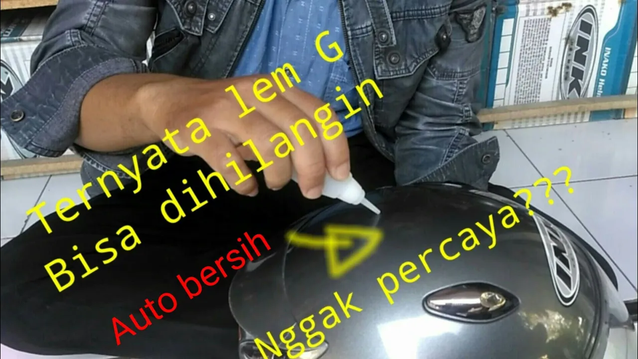 Cara mudah mengatasi jari tangan terkena lem korea / lem G. 