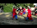 Slovak historical group demonstrating sabre fighting of Janissary elite infantry units, in Nitra.