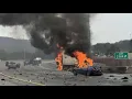 3 dead after driver takes off from traffic stop crashes head-on with tractor-trailer on I-75