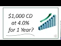 1 000 CD at 4 0 See How Much You ll Earn in 1 Year