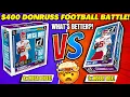 1 HOBBY BOX vs 8 MEGA BOX BATTLE OF 2025 DONRUSS FOOTBALL