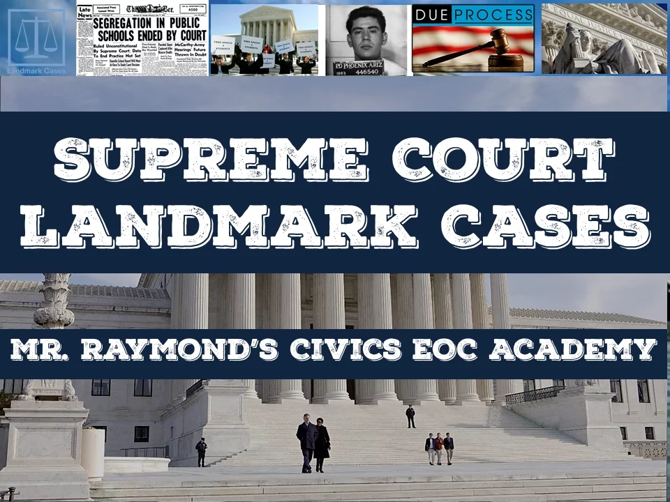 Landmark Supreme Court Cases 3.11