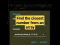 Find the closest number from an array