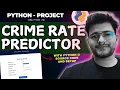 Crime Rate Predictor Project using Python ML Project Machine Learning