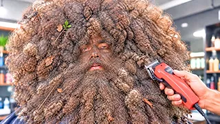 NO JOKE, IS THIS EVEN HUMAN?! 😱 YEARS OF HAIR AND BEARD HID AN UNBELIEVABLE TRANSFORMATION!