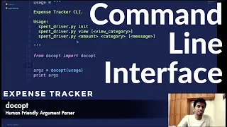 Designing Awesome Command Line Interfaces Easily Docopt Python Expense Tracker