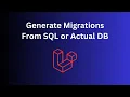 Laravel Migrations Generator Package Demo in Action