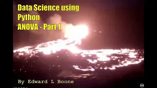 Data Science using Python ANOVA - Part 1